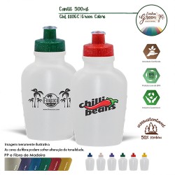 Cantil 500ml Green Colors Personalizado Cantil 500ml Green Colors Personalizado