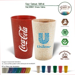 Copo Cancun Green Colors 320ml Personalizado Copo Cancun Green Colors 320ml Personalizado
