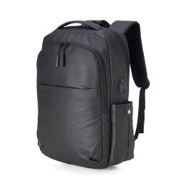 Mochila Couro Sintético USB 20 Litros Personalizada Mochila Couro Sintético USB 20 Litros Personalizada