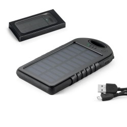 Bateria Portátil Solar com Logo Bateria Portátil Solar com Logo