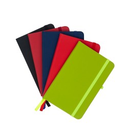 Caderneta tipo Moleskine com Porta Caneta Personalizada