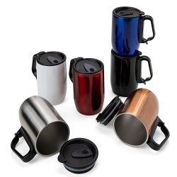 Caneca Inox Parede Dupla 400 ml Personalizada Caneca Inox Parede Dupla 400 ml Personalizada