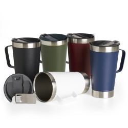 Caneca Térmica Inox com Abridor 500ml Personalizada  Caneca Térmica Inox com Abridor 500ml Personalizada