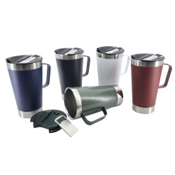 Caneca Térmica Inox com Abridor 550ml Personalizada Caneca Térmica Inox com Abridor 550ml Personalizada