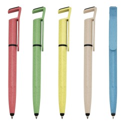 Caneta Fibra de Bambu Touch com Suporte Promocional Caneta Fibra de Bambu Touch com Suporte Promocional