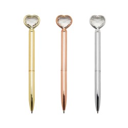 Caneta Metal Coração Diamante Personalizada Caneta Metal Coração Diamante Personalizada