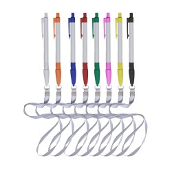 Caneta Plástica com Cordão Promocional Caneta Plástica com Cordão Promocional