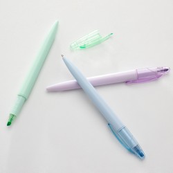 Caneta Plástica Marca Texto Promocional  Caneta Plástica Marca Texto Promocional