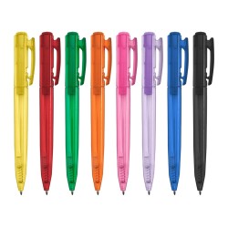 Caneta Plástica Translúcida Para Brindes com Logo Caneta Plástica Translúcida Para Brindes com Logo