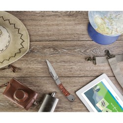 Canivete em Aço Inox e Madeira Personalizado Canivete em Aço Inox e Madeira Personalizado