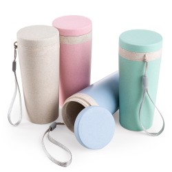 Copo Térmico em Fibra de Bambu 350ml Personalizado Copo Térmico em Fibra de Bambu 350ml Personalizado