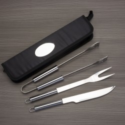 Kit Churrasco 3 Peças Personalizado com Logo Kit Churrasco 3 Peças Personalizado com Logo