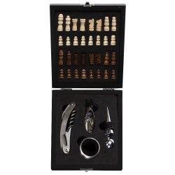 Kit Vinho Xadrez 4 peças Promocional Kit Vinho Xadrez 4 peças Promocional
