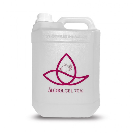 Álcool Gel 70% Antisséptico 5 Litros Personalizado