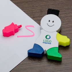 Marca Texto Boneco com Limpador de Tela e Teclado Personalizado Marca Texto Boneco com Limpador de Tela e Teclado Personalizado