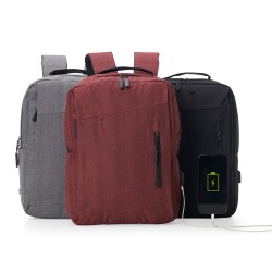 Mochila de Nylon USB 21L Para Brindes com Logo Mochila de Nylon USB 21L Para Brindes com Logo