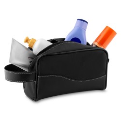 Necessaire de Couro Sintético e Nylon Personalizado Necessaire de Couro Sintético e Nylon Personalizado