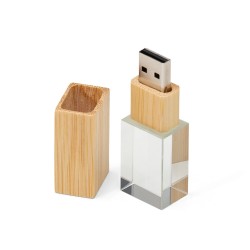 Pen Drive Cristal Bambu 4GB/8GB/16GB Personalizado com Logo Pen Drive Cristal Bambu 4GB/8GB/16GB Personalizado com Logo