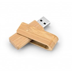 Pen Drive 4GB Giratório Bambu Personalizado com Logo Pen Drive 4GB Giratório Bambu Personalizado com Logo
