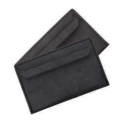 Porta Cartão Couro Sintético Personalizado Porta Cartão Couro Sintético Personalizado