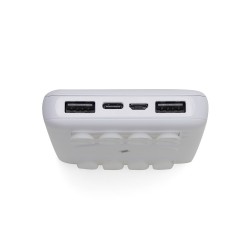 Power Bank 10.000mAh com Carregamento via Indução ou via Cabo Personalizado Power Bank 10.000mAh com Carregamento via Indução ou via Cabo Personalizado