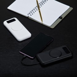 Power Bank 10.000mAh com Carregamento via Indução ou via Cabo Personalizado com Logo Power Bank 10.000mAh com Carregamento via Indução ou via Cabo Personalizado com Logo