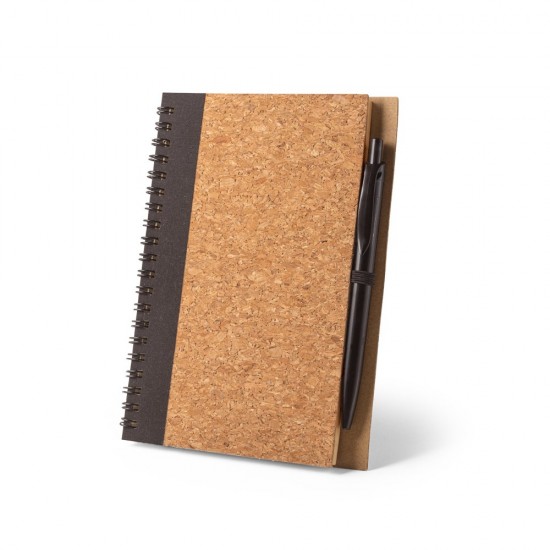 Caderno B6 em Cortiça e Poliéster 100% Reciclado Personalizado 