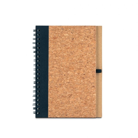 Caderno B6 em Cortiça e Poliéster 100% Reciclado Personalizado 