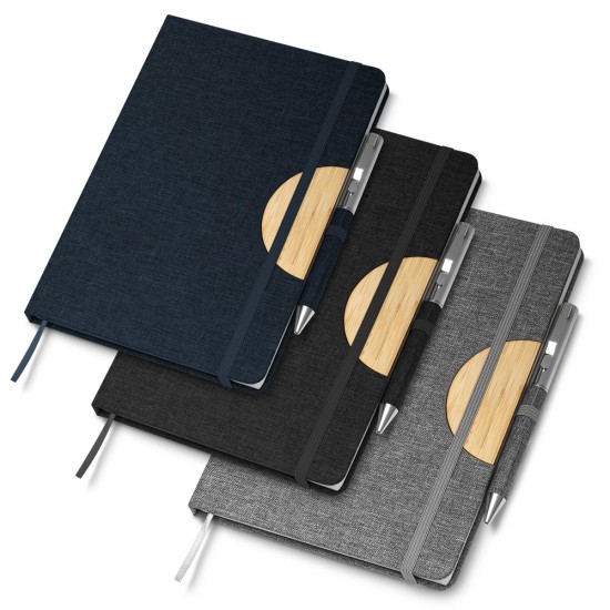 Caderno de Anotações com Suporte para Caneta Personalizado