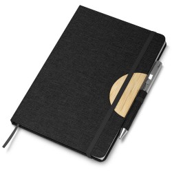 Caderno de Anotações com Suporte para Caneta Personalizado