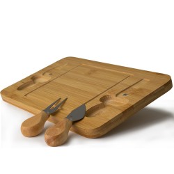 Kit Queijo 3 Peças com Logo para Brindes