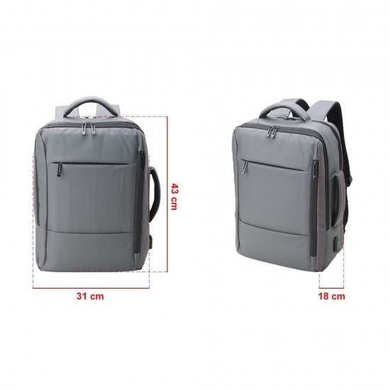 Mochila Couro Sintético USB 23 Litros Personalizada