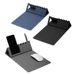 Mouse Pad com Suporte Celular e Canetas para Brindes