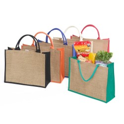 Sacola de Juta Personalizada com Logo