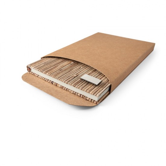 Caderno 15x21cm em palha natural Personalizado Caderno 15x21cm em palha natural Personalizado