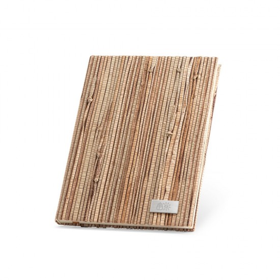 Caderno 15x21cm em palha natural Personalizado Caderno 15x21cm em palha natural Personalizado