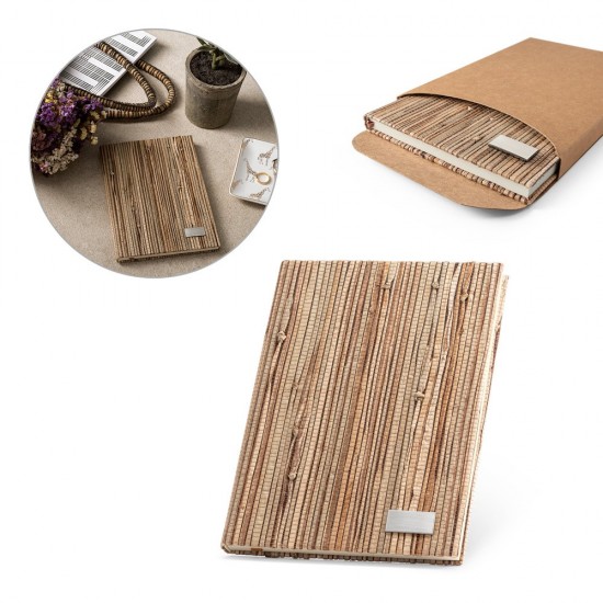 Caderno 15x21cm em palha natural Personalizado Caderno 15x21cm em palha natural Personalizado