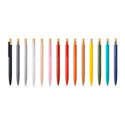 Caneta em Alumínio com ponteira em bambu Personalizada para Brindes  Caneta em Alumínio com ponteira em bambu Personalizada para Brindes