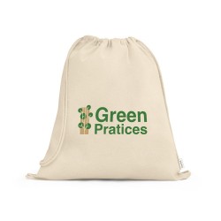 Sacola tipo mochila em 100% algodão reciclado Personalizada Sacola tipo mochila em 100% algodão reciclado Personalizada