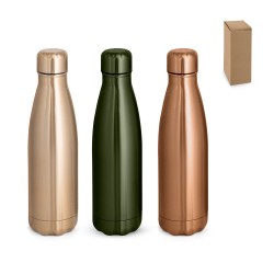 Garrafa em aço inox com acabamento metálico 510 mL Personalizado Garrafa em aço inox com acabamento metálico 510 mL Personalizado