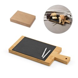 Quadro com ardósia em bambu Personalizado