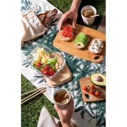 Marmita em vidro borossilicato e tampa em bambu 1 L Brindes Marmita em vidro borossilicato e tampa em bambu 1 L Brindes