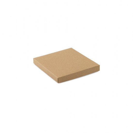 Conjunto Composto por um Porta-Cartões e Chaveiro em Metal e Cortiça com Logo