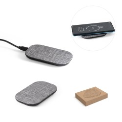 Carregador Wireless 100% reciclado Personalizado Carregador Wireless 100% reciclado Personalizado
