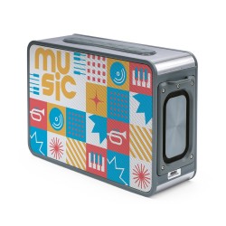 Caixa de som com microfone incorporado 15.600 mAh Personalizado Caixa de som com microfone incorporado 15.600 mAh Personalizado