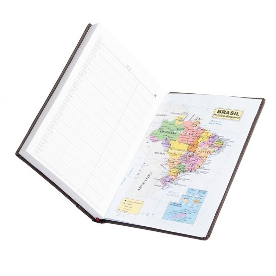 Agenda Diária 2025 Couro Sintético Personalizada Agenda Diária 2025 Couro Sintético Personalizada
