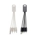 Cabo USB 3 em 1 Personalizado Cabo USB 3 em 1 Personalizado
