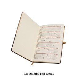 Caderneta 14X21 em Cortiça Personalizada