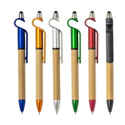 Caneta Ecológica Touch com Suporte Personalizada Caneta Ecológica Touch com Suporte Personalizada