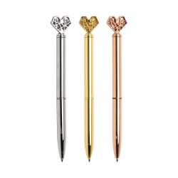 Caneta Metal Coração Personalizada Caneta Metal Coração Personalizada